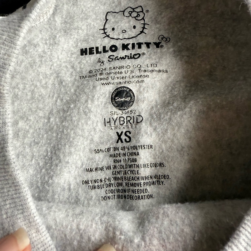 Hello Kitty Gray and Red Patterned Sweater - Picture 2 of 2